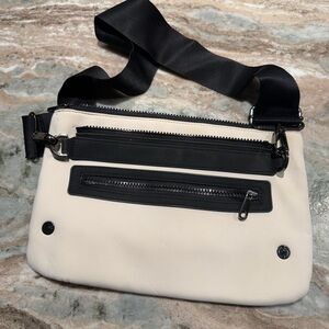 Carra X Athleta White Neoprene Crossbody Bag